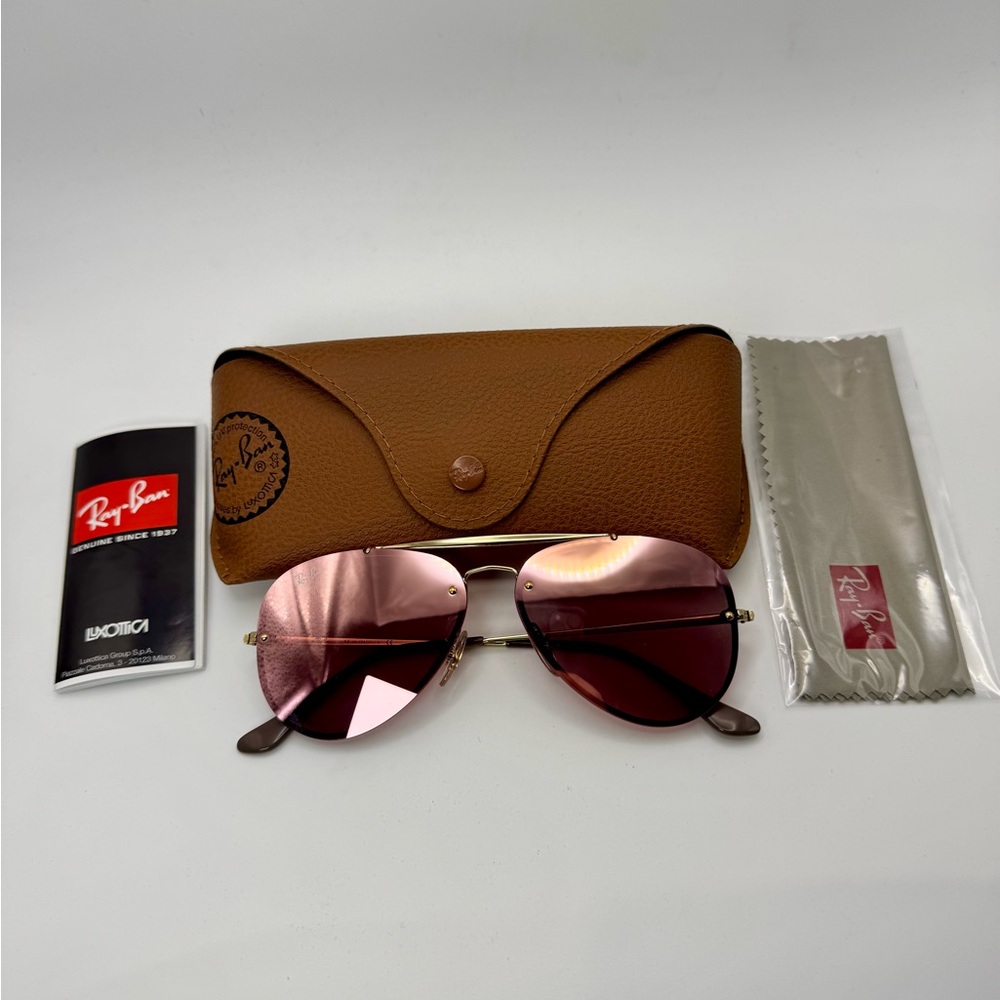 Ray-Ban Pink Aviator Sunglasses - Picture 4 of 5